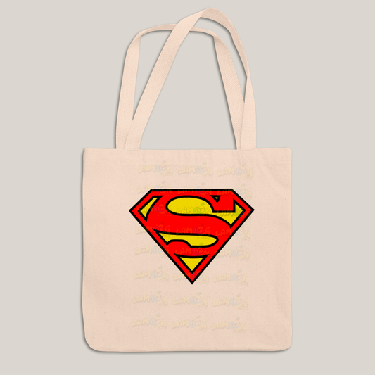 Sacola Ecobag Bolsa 38X40 Algodão- Superman Logo Clássica 2