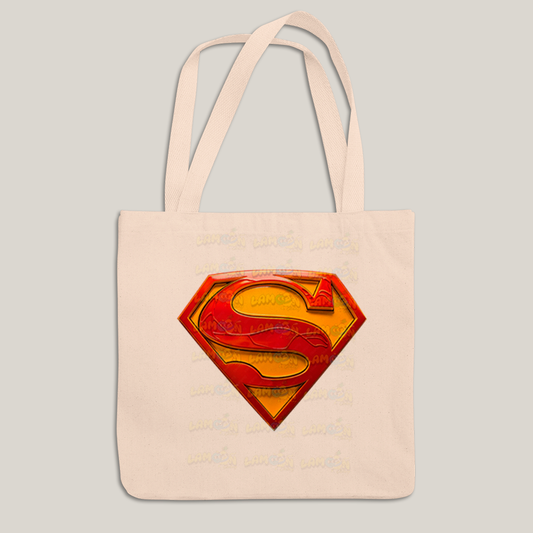 Sacola Ecobag Bolsa 38X40 Algodão- Superman Logo Clássica