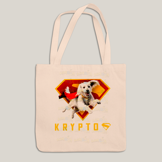 Sacola Ecobag Bolsa 38X40 Algodão- Superman & Krypto o Supercão