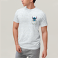 Camiseta Algodão Unissex T shirt Lilo & Stitch Bolso
