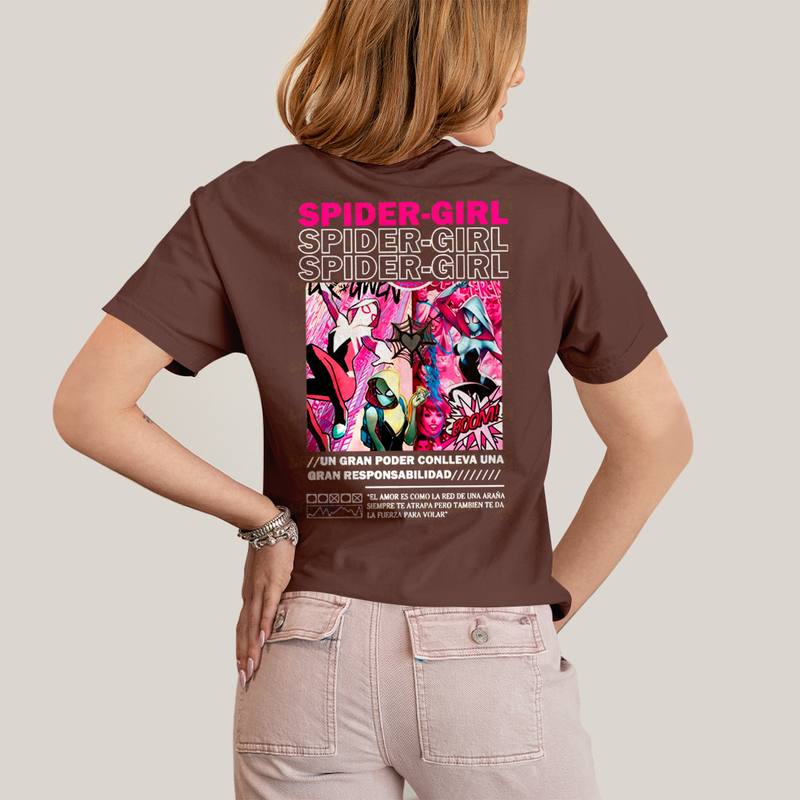 Camiseta Estampada Unissex Spider Boy e Spider Girl BFF ou casal FC