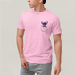 Camiseta Algodão Unissex T shirt Lilo & Stitch Bolso