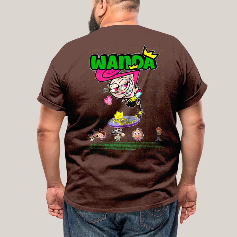 Camisa Algodão Unissex T shirt PLus Size Cosmo & Wanda BFF ou casal FC