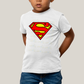 Camiseta Infantil Algodão Unissex T shirt Superman Logo Clássica 2