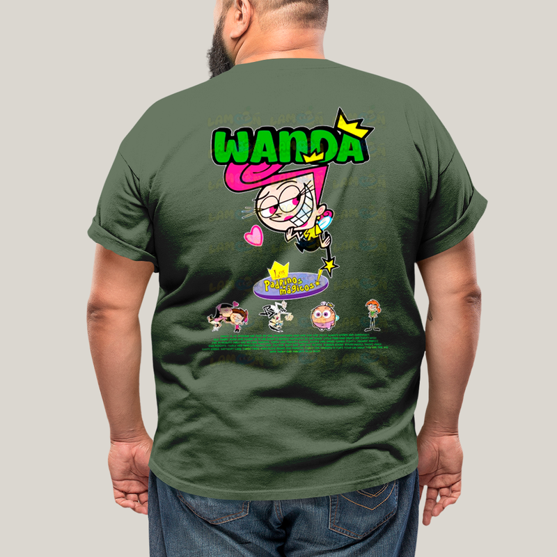 Camisa Algodão Unissex T shirt PLus Size Cosmo & Wanda BFF ou casal FC