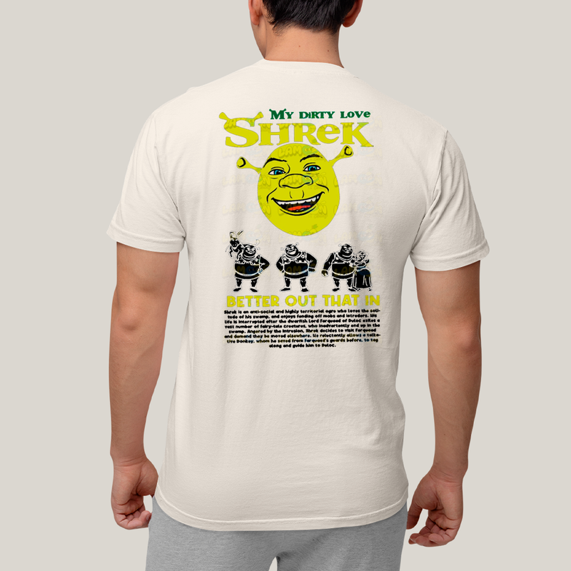 Camiseta Estampada Unissex Shrek e Fiona BFF ou casal FC