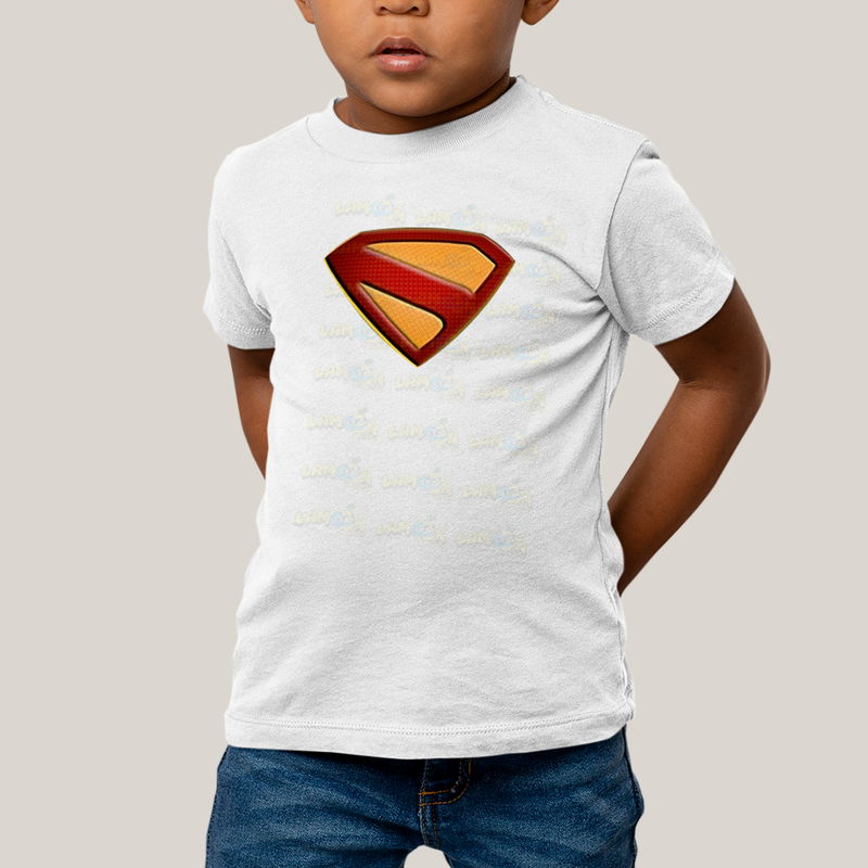 Camiseta Infantil Algodão Unissex Superman Legacy Logo 2