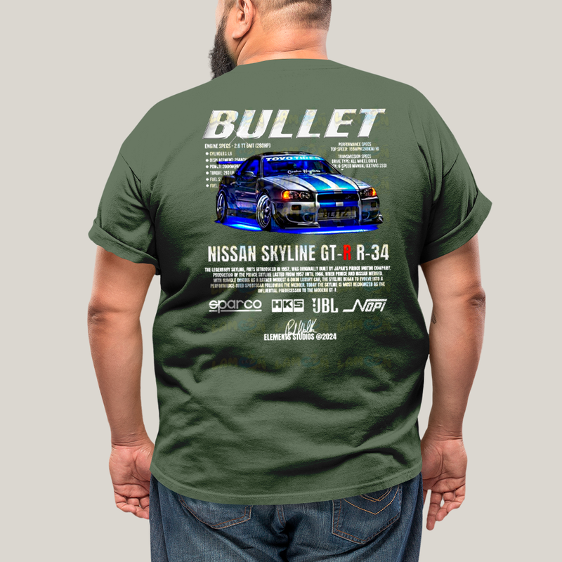 Camisa Algodão Unissex T shirt PLus Size Carros Suki & Bullet BFF ou casal FC