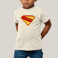 Camiseta Infantil Algodão Unissex Superman Legacy Logo 3
