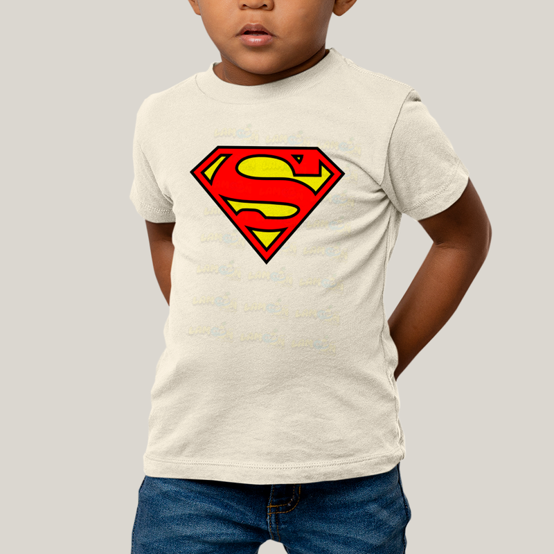 Camiseta Infantil Algodão Unissex T shirt Superman Logo Clássica 2