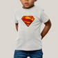 Camiseta Infantil Algodão Unissex T shirt Superman Logo Clássica