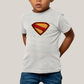 Camiseta Infantil Algodão Unissex Superman Legacy Logo 2
