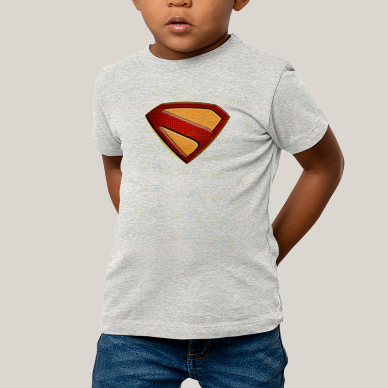 Camiseta Infantil Algodão Unissex Superman Legacy Logo 2