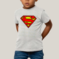 Camiseta Infantil Algodão Unissex T shirt Superman Logo Clássica 2
