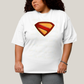 Camiseta Plus Size Algodão Unissex Superman Legacy Logo 2
