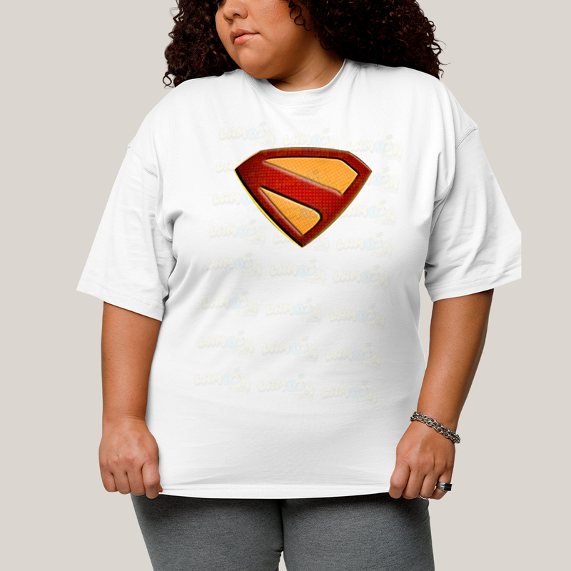 Camiseta Plus Size Algodão Unissex Superman Legacy Logo 2