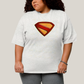 Camiseta Plus Size Algodão Unissex Superman Legacy Logo 2
