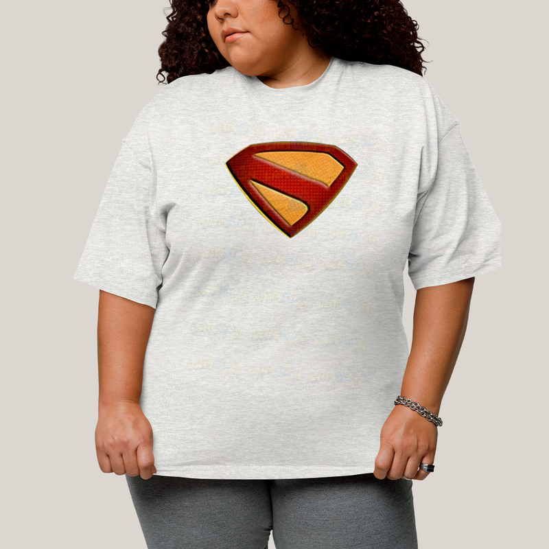 Camiseta Plus Size Algodão Unissex Superman Legacy Logo 2