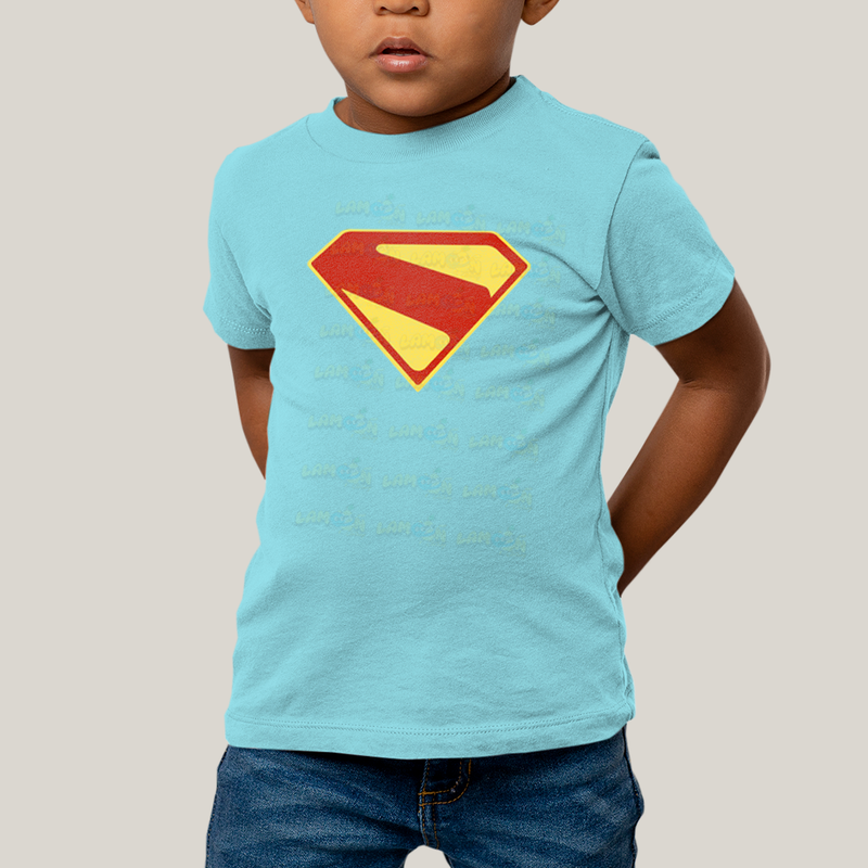 Camiseta Infantil Algodão Unissex Superman Legacy Logo 3