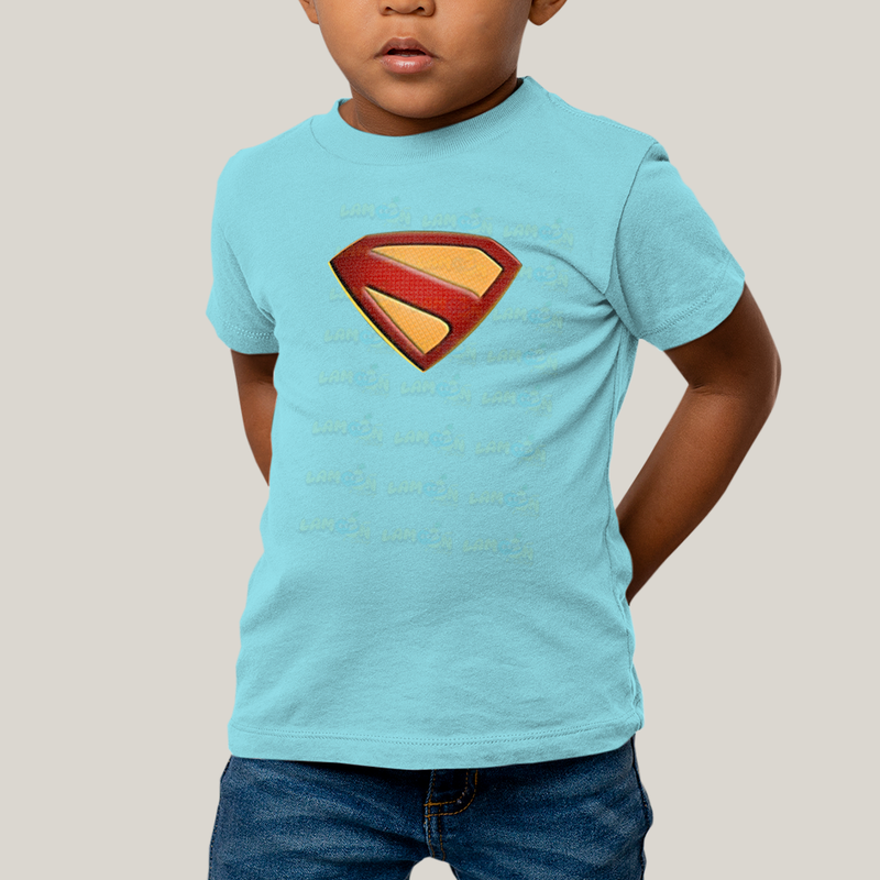 Camiseta Infantil Algodão Unissex Superman Legacy Logo 2