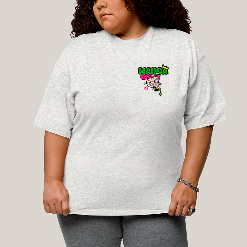 Camisa Algodão Unissex T shirt PLus Size Cosmo & Wanda BFF ou casal FC