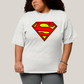 Camiseta Plus Size Algodão Unissex T shirt Superman Logo Clássica 2