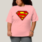 Camiseta Plus Size Algodão Unissex T shirt Superman Logo Clássica 2