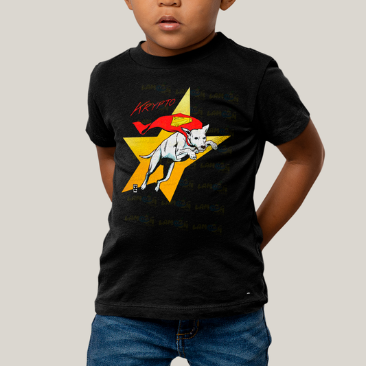 Camiseta Infantil Algodão Unissex T shirt Superman Supercão Krypto Star