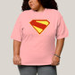 Camiseta Plus Size Algodão Unissex Superman Legacy Logo 3