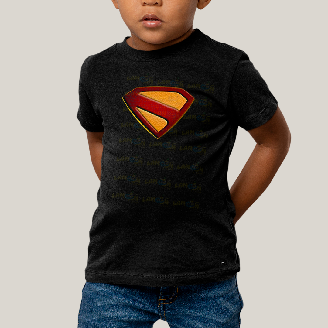 Camiseta Infantil Algodão Unissex Superman Legacy Logo 2