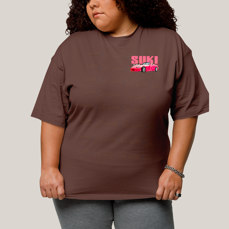 Camisa Algodão Unissex T shirt PLus Size Carros Suki & Bullet BFF ou casal FC