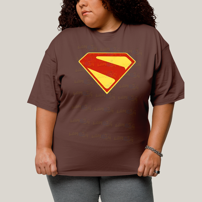 Camiseta Plus Size Algodão Unissex Superman Legacy Logo 3