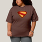 Camiseta Plus Size Algodão Unissex Superman Legacy Logo 2