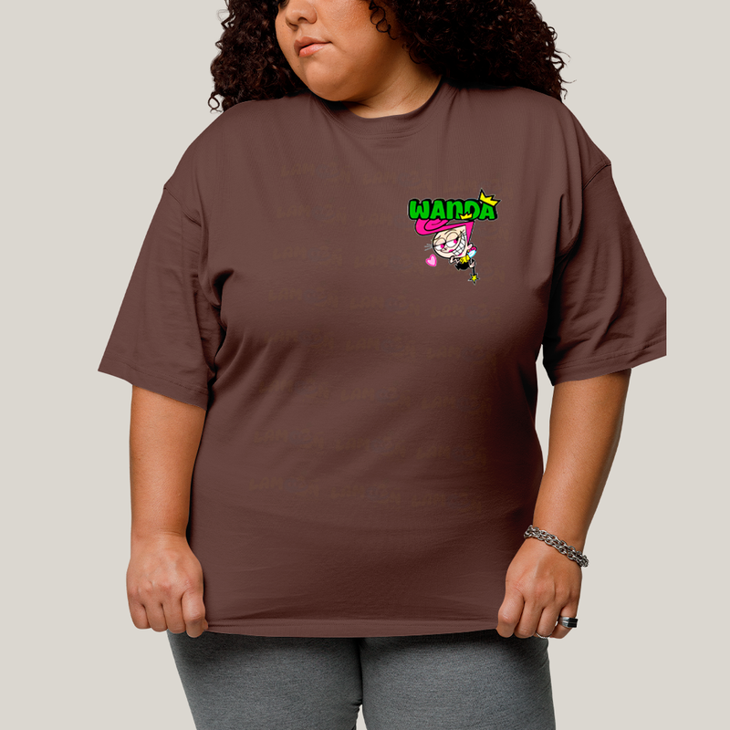 Camisa Algodão Unissex T shirt PLus Size Cosmo & Wanda BFF ou casal FC