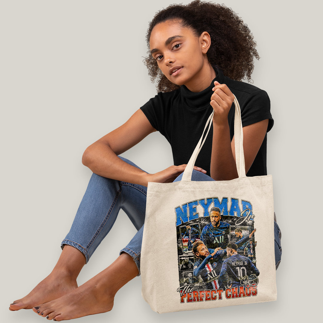 Sacola Ecobag Bolsa 38X40 Algodão Neymar Perfect Chaos