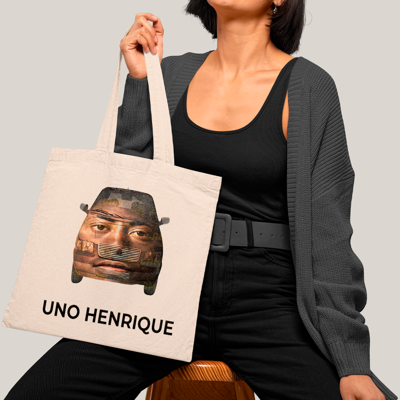 Sacola Ecobag Bolsa 38X40 Algodão- Uno Henrique Meme