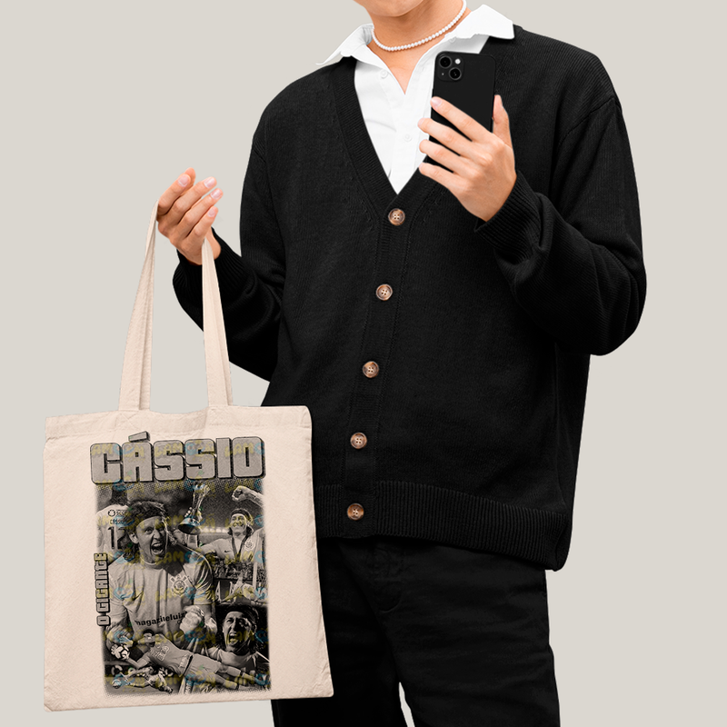 Sacola Ecobag Bolsa 38X40 Algodão-  Cássio O Gigante
