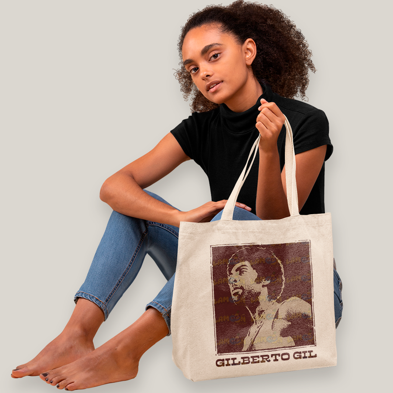 Sacola Ecobag Bolsa 38X40 Algodão Gilberto Gill