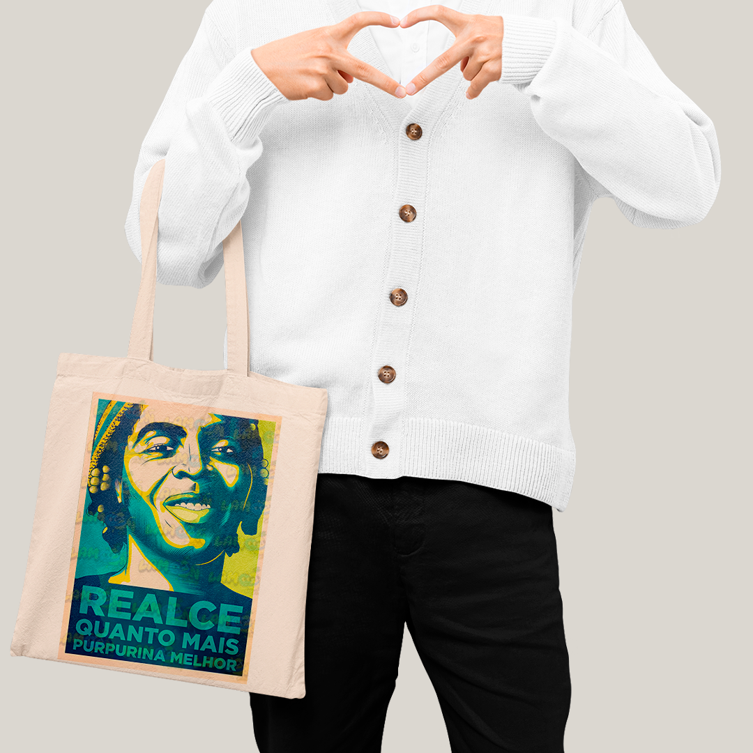 Sacola Ecobag Bolsa 38X40 Algodão-Gilberto GIl 14
