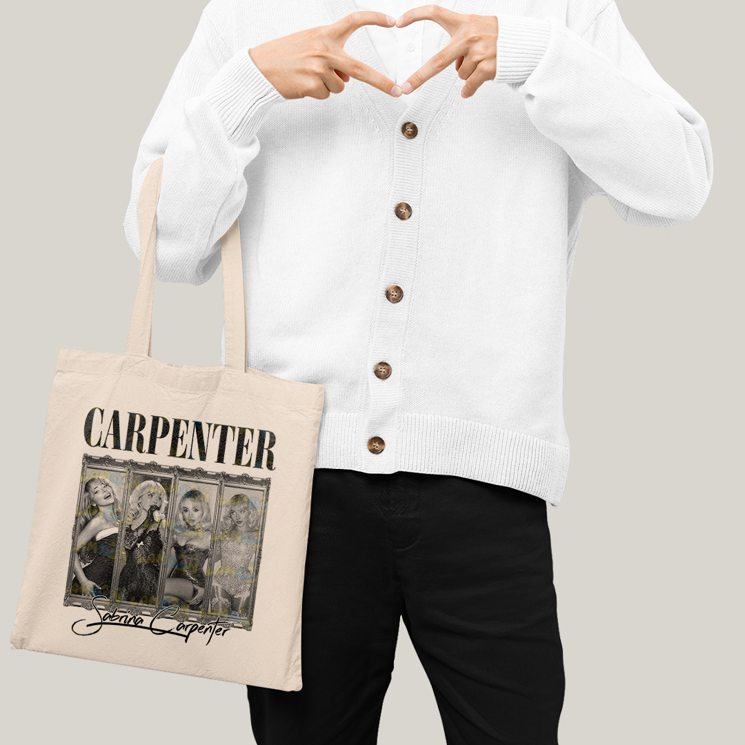 Sacola Ecobag Bolsa 38X40 Algodão-Sabrina Carpenter quadros