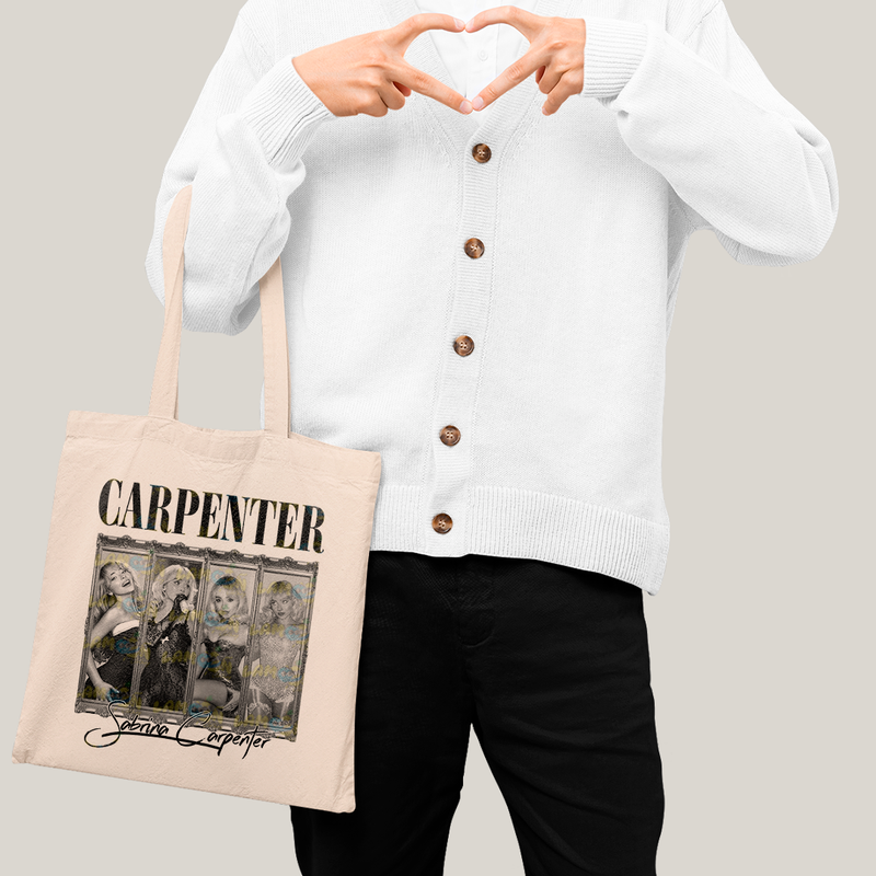 Sacola Ecobag Bolsa 38X40 Algodão-Sabrina Carpenter quadros
