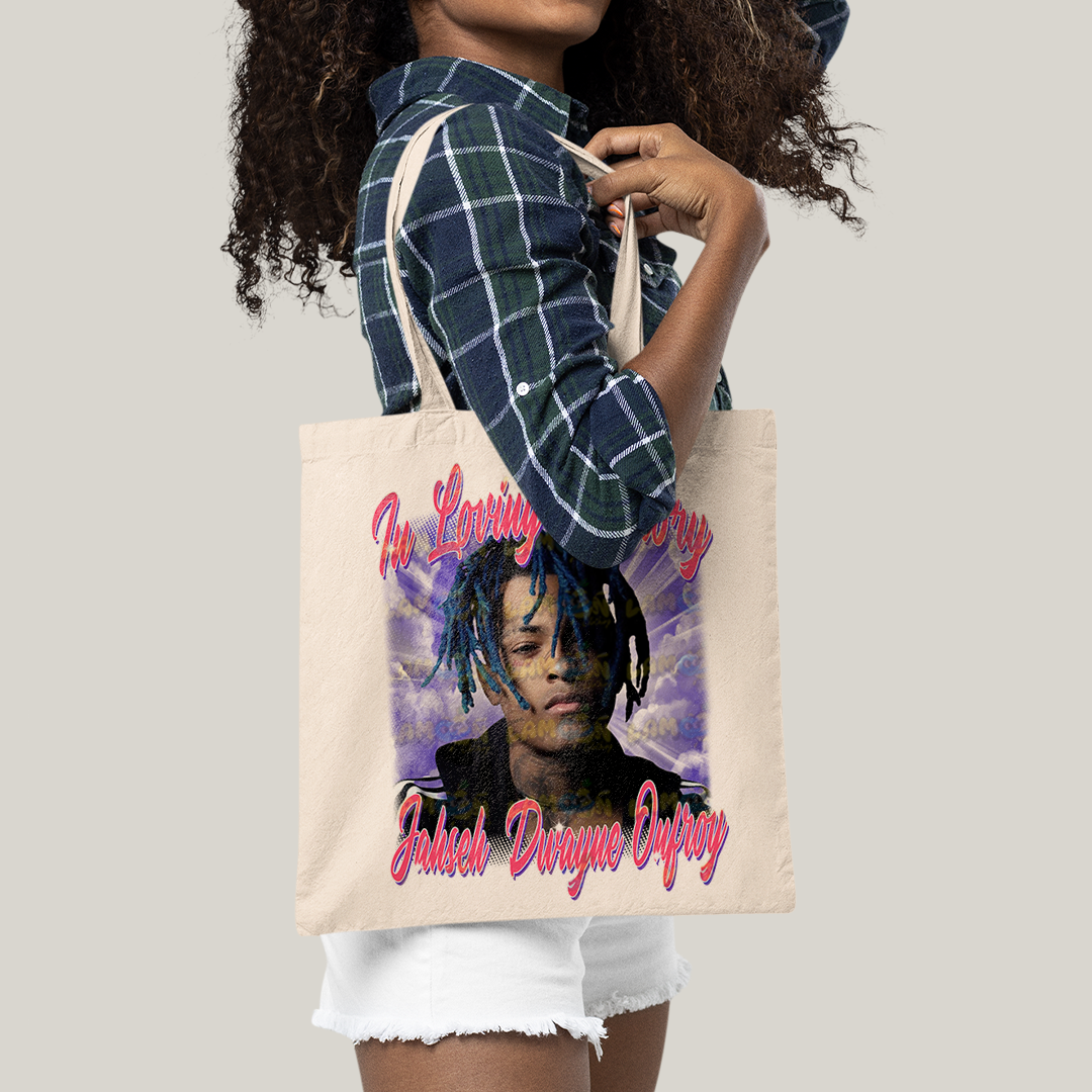 Sacola Ecobag Bolsa 38X40 Algodão- XXXTentacion rapper Loving Memory Jahseh Dwayne Onfroy