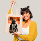 Sacola Ecobag Bolsa 38X40 Algodão-Cantora Liniker Caju Retrô take your time to relax
