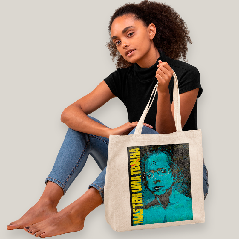 Sacola Ecobag Bolsa 38X40 Algodão-  Skylab Mas Tem Uma Trolha Meme Dr Manhattan Watchmen