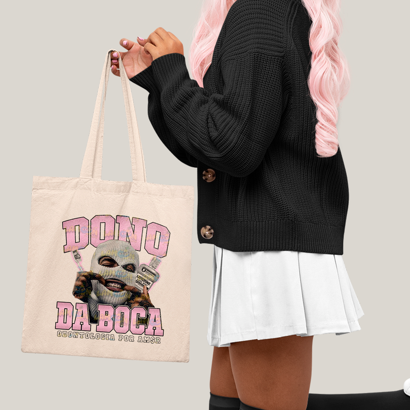 Sacola Ecobag Bolsa 38X40 Algodão- Tu Dono da Boca Odontologia Por Amor