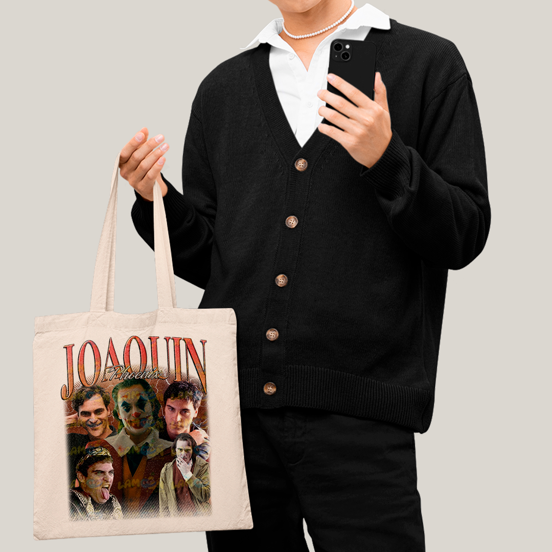 Sacola Ecobag Bolsa 38X40 Algodão-  Joaquin Phoenix Gladiador ator