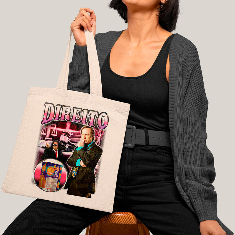 Sacola Ecobag Bolsa 38X40 Algodão-Direito