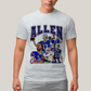 Camiseta Algodão Unissex T shirt -Josh Allen 17 Jogador de Futebol Americano FC