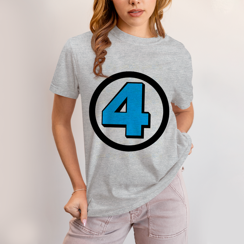 Camiseta Algodão Unissex T shirt Fantastic Four FC quarteto Fantástico Marvel