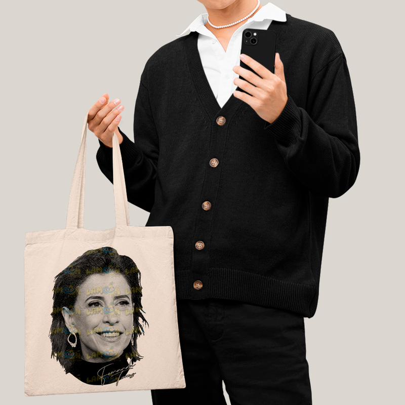 Sacola Ecobag Bolsa 38X40 Algodão- Fernanda Torres atriz brasileira